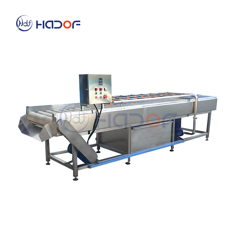 Máquina de limpieza de cepillo de frutas y verduras, raíz de loto, etc. equipos de limpieza de rodillos de pelo de rizoma fabricantes de suministro directo de vegetales para lavar lodo para eliminar arena