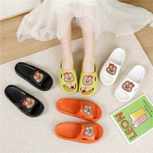 New Cute Slippers for Women Summer Outdoor Wear Indoor Home Non-slip Soft Thick Soled Ladies Sandals Slippers