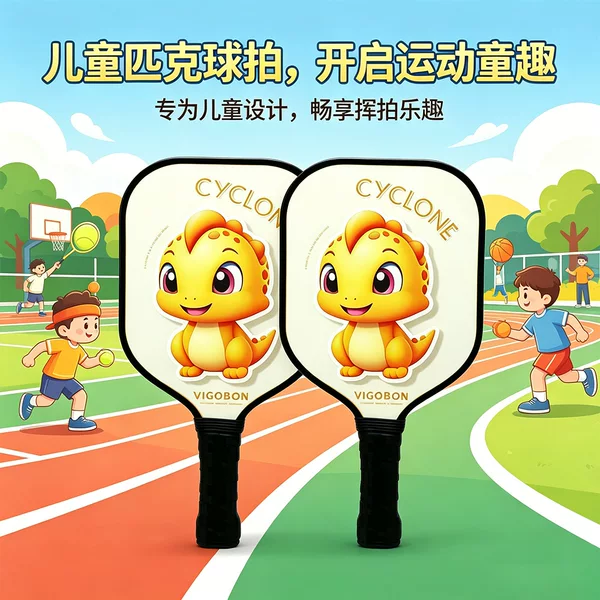 Children's Pickleball Racket Fiberglass Ultra-Light Elementary School Students and Teenagers Beginner Set Parent-Child Outdoor Training Pickleball Racket