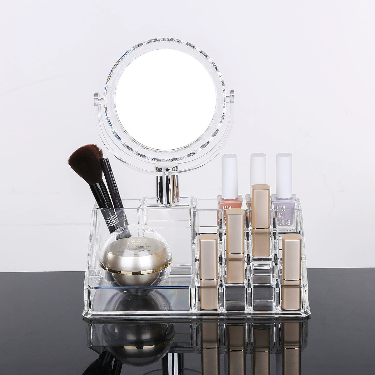 Multifunctional transparent acrylic cosmetic table lipstick reusable, storage box