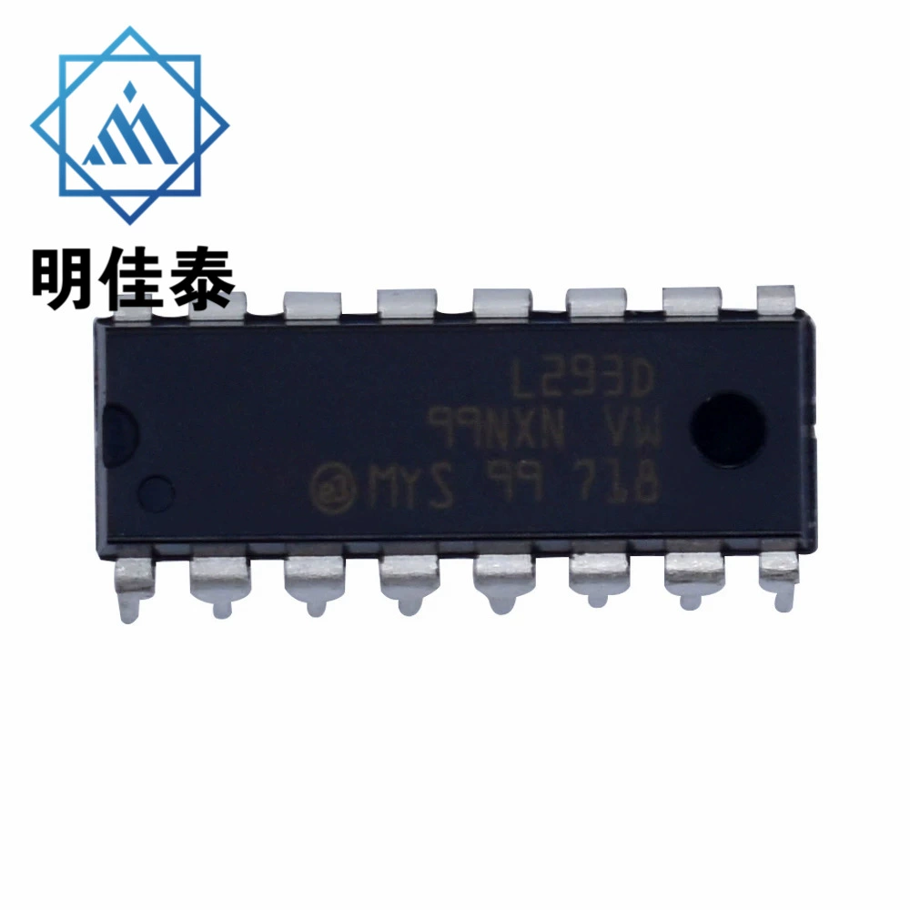 Разъем L293D DIP16 ST PMIC - контроллер двигателя и вентилятора, привод