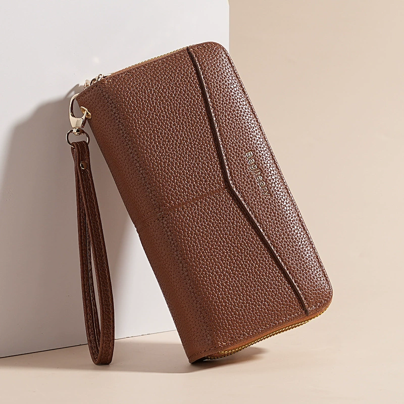 Fresh capacious chain with zipper, mobile phone, wallet, card holder, small clutch bag, wholesale