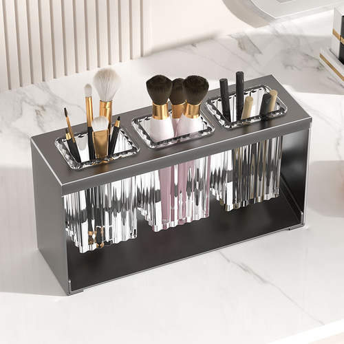 Bathroom Toothpaste Makeup Toothbrush Tooth Rack Household Kitchen Knife Fork Storage Rack Chopstick Tube Countertop Drip Chopstick Cage Shelving 