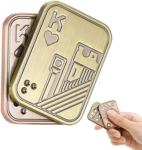 Transfronteriza descompresión juguete metal dedo Gyro EDC push Tarjeta de tres capas onda de sonido magnética descompresión juguete EDC pop moneda