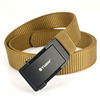 Metal nylon woven street tactics cloth belt for leisure