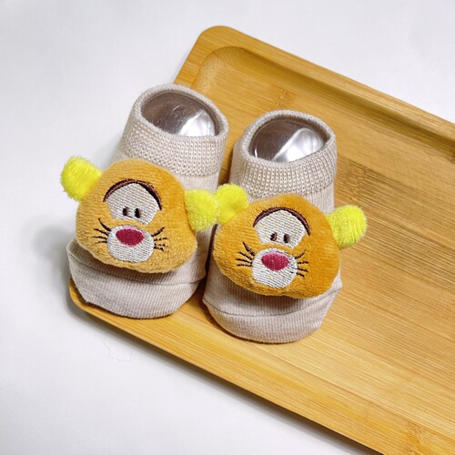New children's socks design ins style baby children's invisible socks dotted cute three-dimensional cartoon cotton doll socks