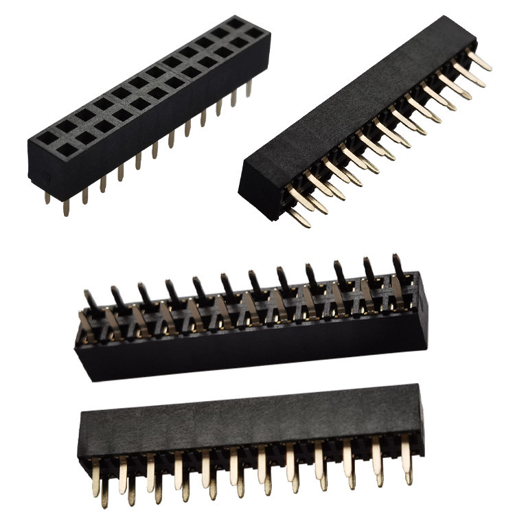 E2023排针（排母）双排母2.54MM 22 3 4 5 