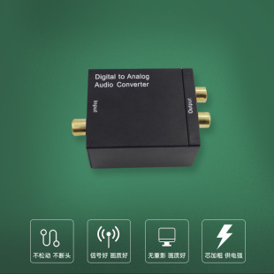 Digital to Analog Audio Converter Coaxial/Fiber to Multi-Interface Multi-Function