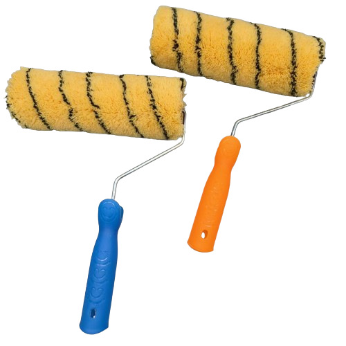 9 pulgadas gruesas cepillo de barril de pintura de látex de piel de tigre de comercio exterior cepillo de barril mezclado de algodón de pelo largo