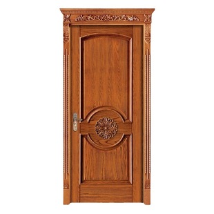 South Africa Walnut original wooden door Villa suit wooden door bedroom door pure solid wood door simple household edge-covered imitation wooden door