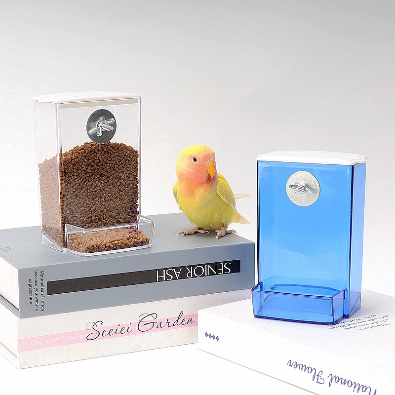 Кожа тигра пион черный феникс попугай автоматический кормушка для птиц кормушка анти-разбрызгиватель новый прозрачный кормушка для птиц