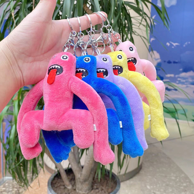 Cross-Border New roblox rainbow friends rainbow friend keychain doll pendant plush toy Cross-Border New roblox rainbow friends rainbow friend keychain doll pendant plush toy