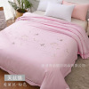 pure cotton Embroidery Silk quilt cover quilt Internal bile Alice Tencel Satin Jacquard blanket wholesale