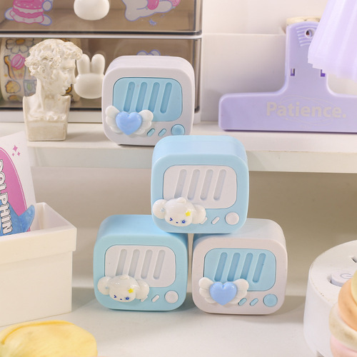 BILI's Interstellar Wanderer Speaker Cute Girl Heart Sky Realm Spaceship Pencil Sharpener Creative Pencil Sharpener