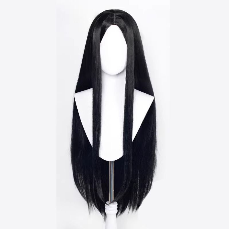 万能コスプレウィッグ、ミドルパートロングストレートヘア100cm、単色ヘアカバー、女装専用スタイリング、リアルウィッグセット卸売|undefined