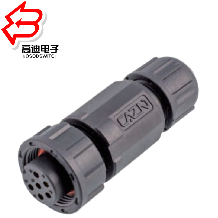 厂家现货E10系列推拉连接器 防水连接器板前板后卡扣式插头