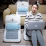 办公一体式保暖卡通抱枕