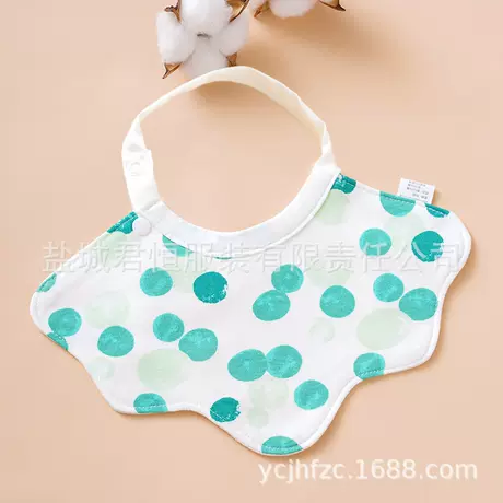 [small claw bib] green dot