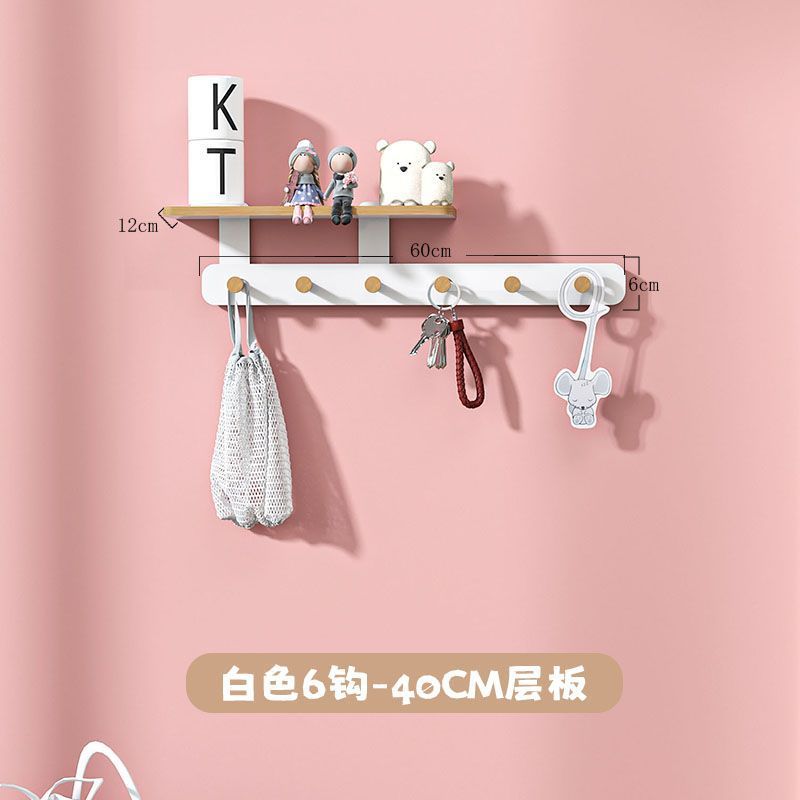 흰색 6후크-40cm선반 [곰팡이방지]