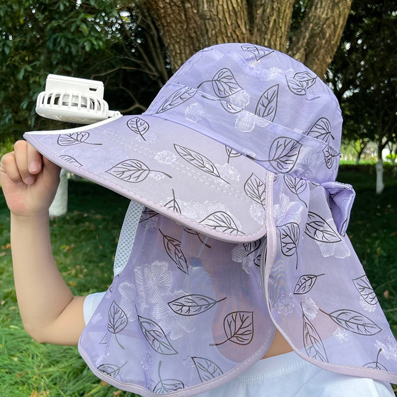 ファン付き帽子女性用 2024 新しい夏の屋外農作業日焼け止め帽子マスクサンハット UV 保護|undefined