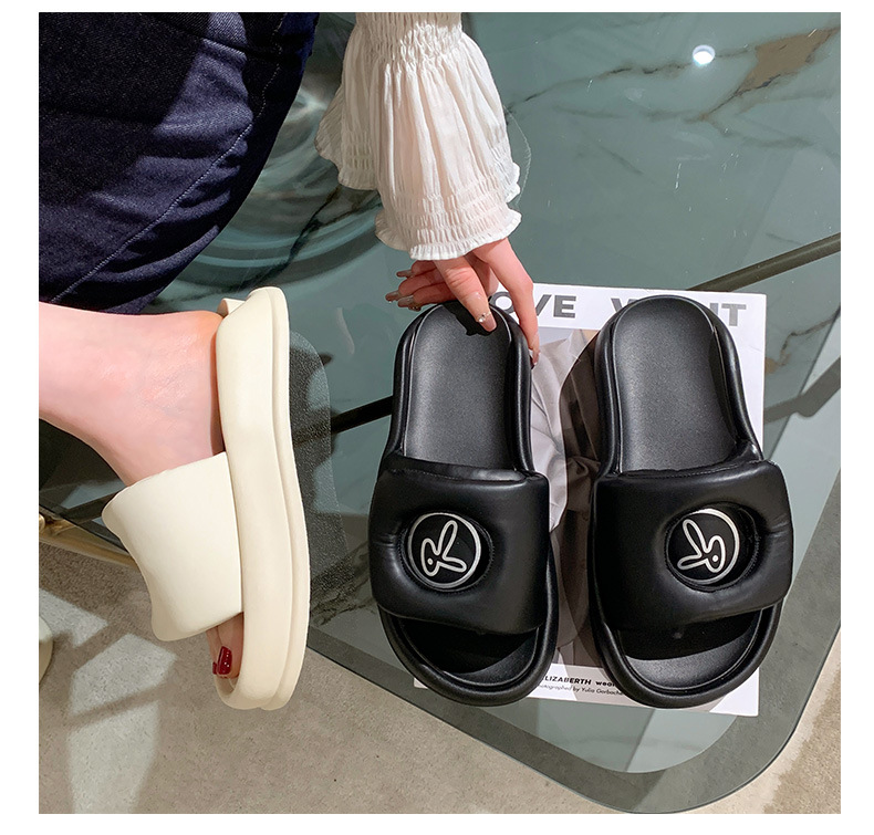 Trendy fashion single strap women's shoes 2023 summer new style women's poop feel comfortable breathable thick bottom outer sandals_voghion.com
