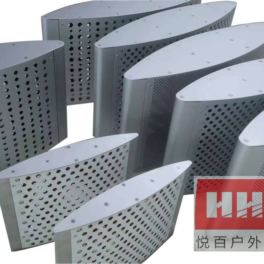 400梭型穿孔遮阳板百叶外型饱满美观遮阳隔热降噪作用