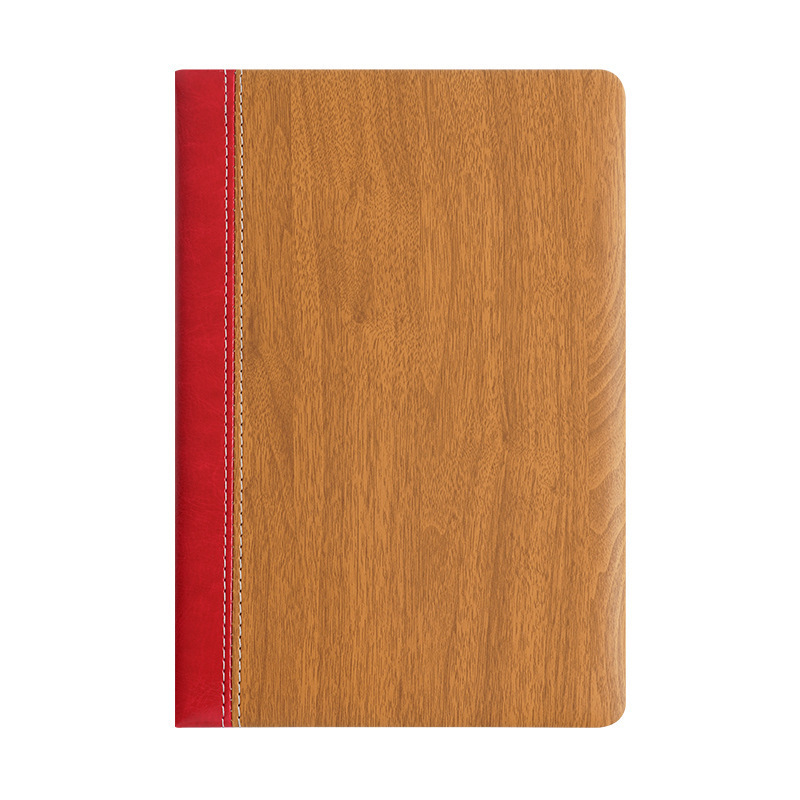 Cuaderno de madera imitación simple a5 libro de alto valor de pu material simple productos básicos libros de mano papelería transfronteriza al por mayor