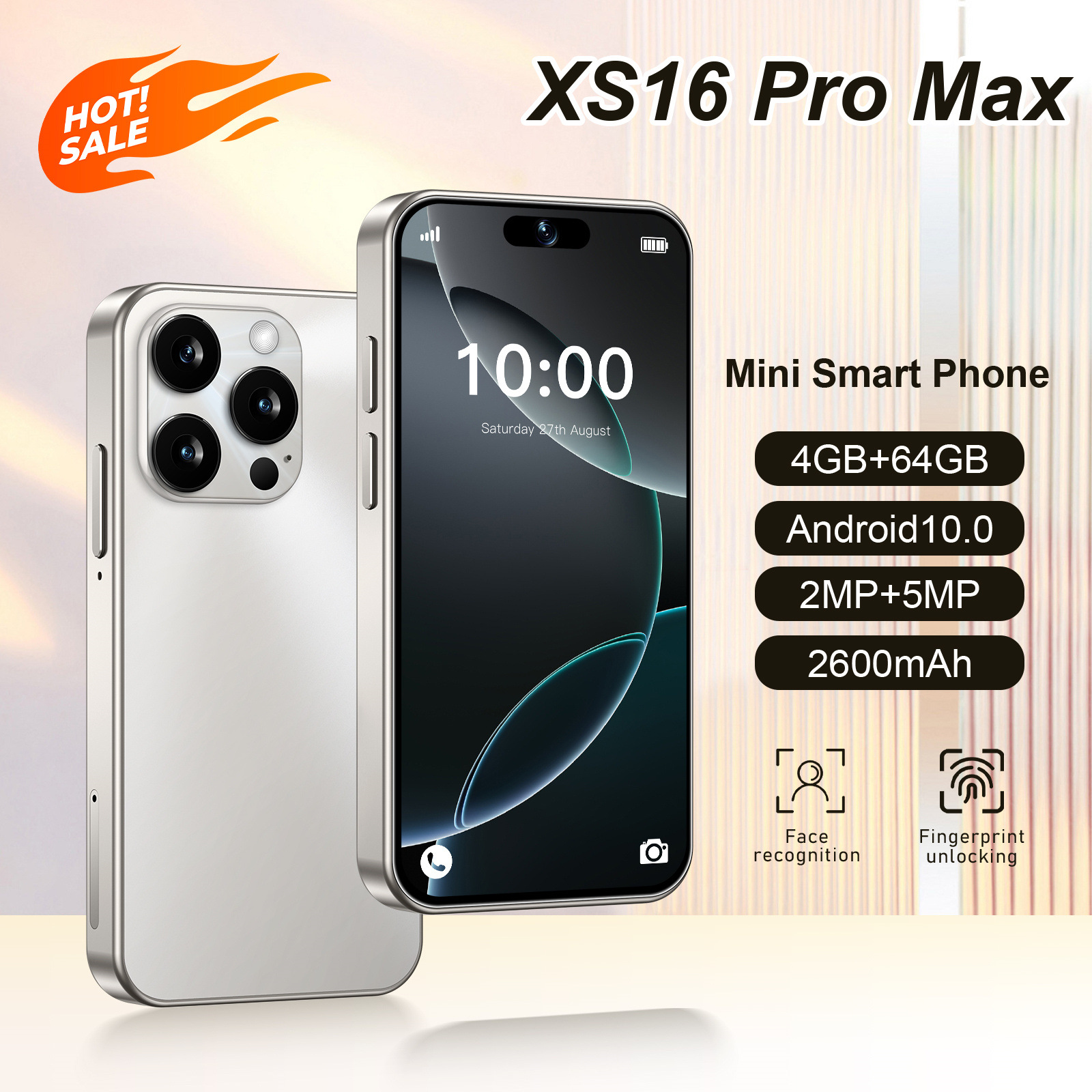 跨境热销XS16 迷你安卓4.0寸双卡四核全网4G智能手机谷歌商店批发