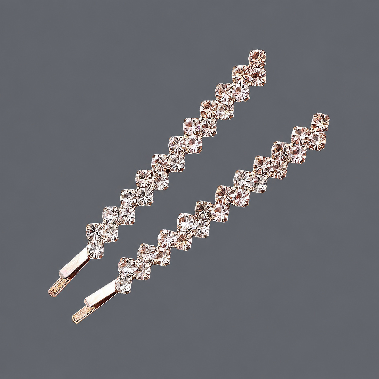 Horquilla de zirconio de lujo ligero europeo y americano con incrustaciones de diamantes, pinza de pelo de alta gama para mujer, suministro mayorista transfronterizo directo de fábrica.