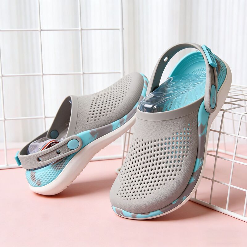 Two-Tone Second-Generation Crocs Literide Beach Sandals, Lightweight Non-Slip Water Shoes, Non-Slip 206708