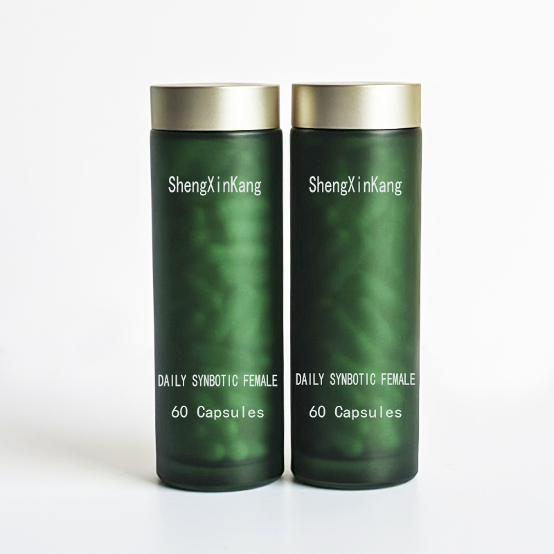 71186  保健品绿色玻璃瓶60粒 跨境品牌美国西班牙澳洲品牌包装瓶