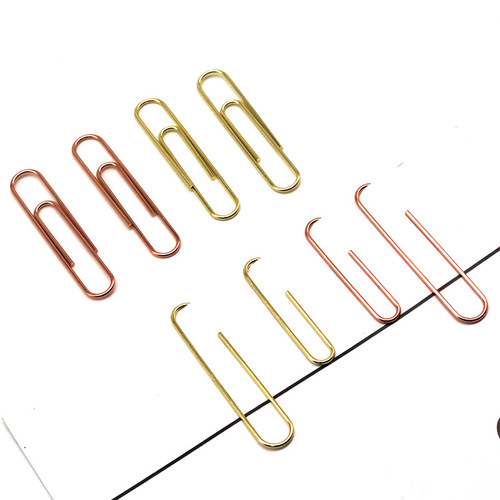 Golden Paperclip Creative Office Supplies Paperclip Exam Folder 50mm Paperclip Clip Wholesale