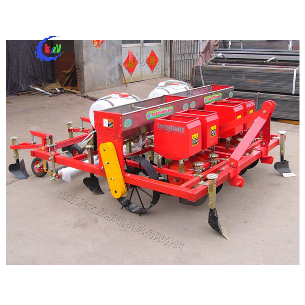 农用花生播种机 打药覆膜起垄一体机 覆膜施肥农作物种子点播机
