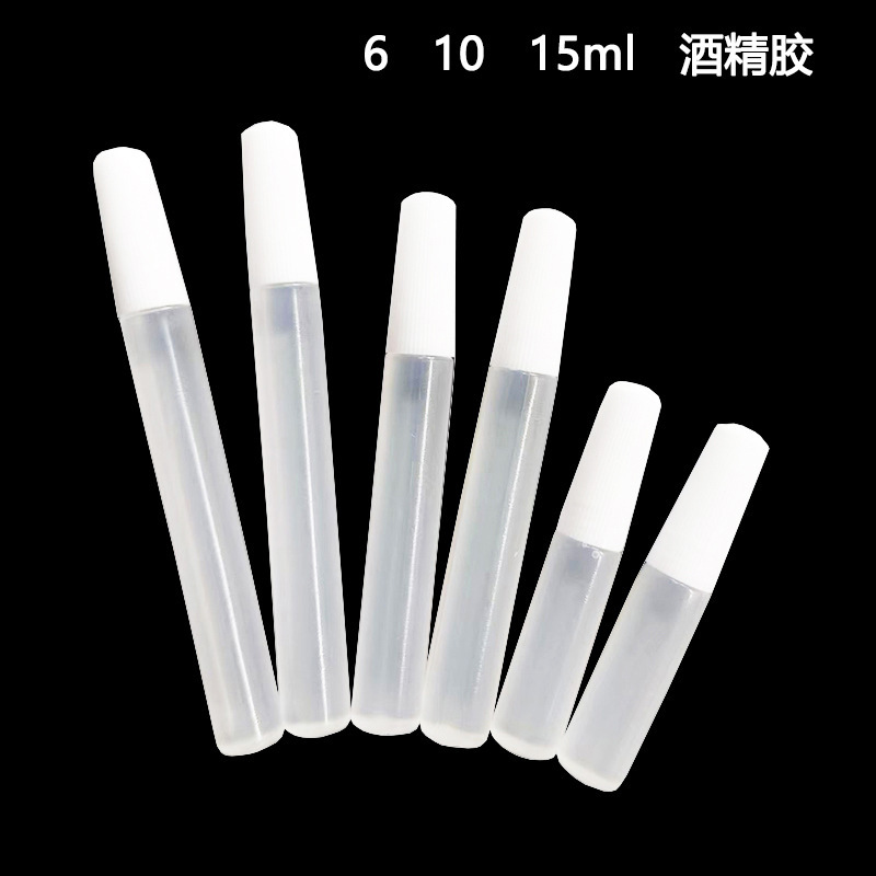 Alcohol Glue Craft Glue Small Tube DIY 6ml Non-Woven Fabric Transparent 10ml 15ml Pointed Bottle with Inner Stopper Alcohol Glue