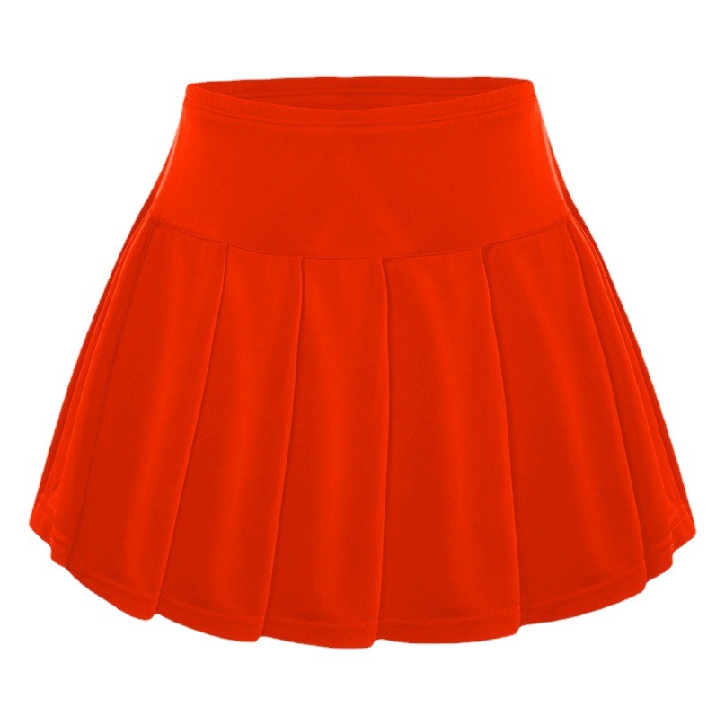 Summer Solid Color All-match Tennis Skirt Children's Pleated Skirt Skirt Anti-light Badminton Suit Sports Pants Skirt