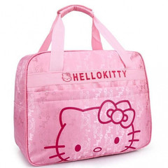 HelloKitty防水手提旅行包大容量行李包女短途旅行袋旅游包健身包