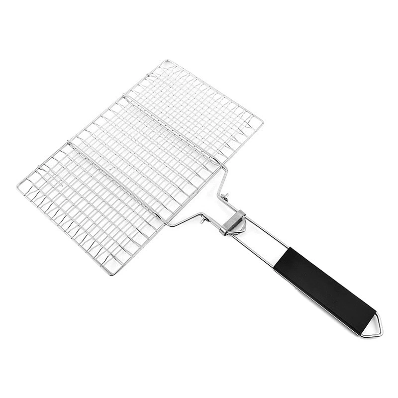 304 Нержавеющая сталь складной гриль сетка для разборки портативный bbq гриль сетка гриль рыбная сетка овощная стойка инструмент для барбекю
