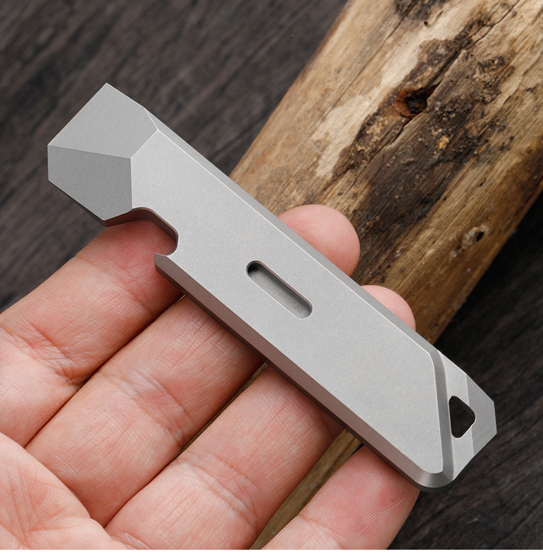 EDC Titan Legierung Brecheisen Tragbare Flasche Opener Sicherheit Gürtel Cutter Outdoor Camping Ausrüstung Multifunktions Werkzeuge – Detail 15