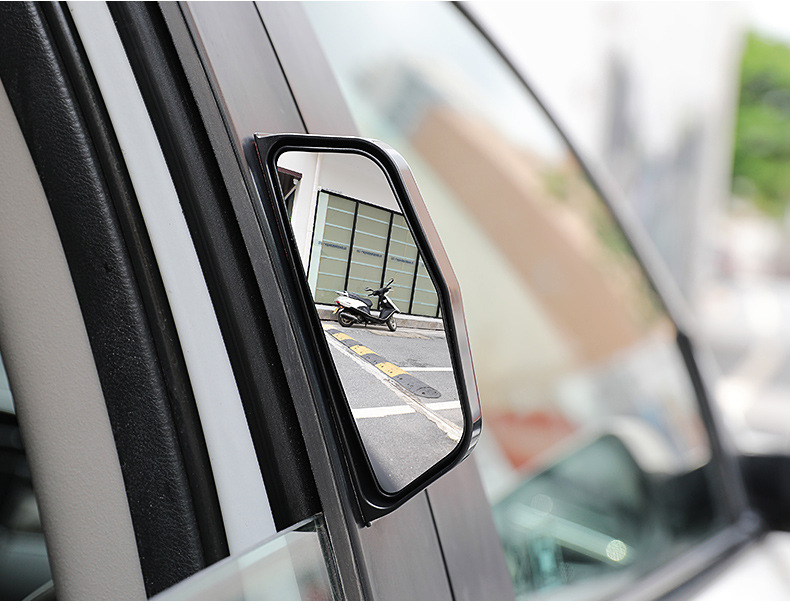 Car Rear Seat Door Opening Rearview Mirror, Rear Exit Observation Mirror, Second Row B-Pillar Auxiliary Mirror, Wide-Angle Blind Spot Mirror