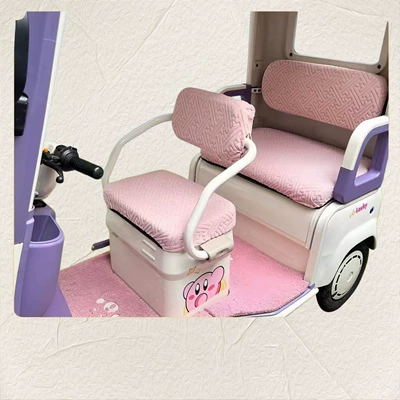 universal for all seasons — Electric car cushion - space-pink-four-piece-set