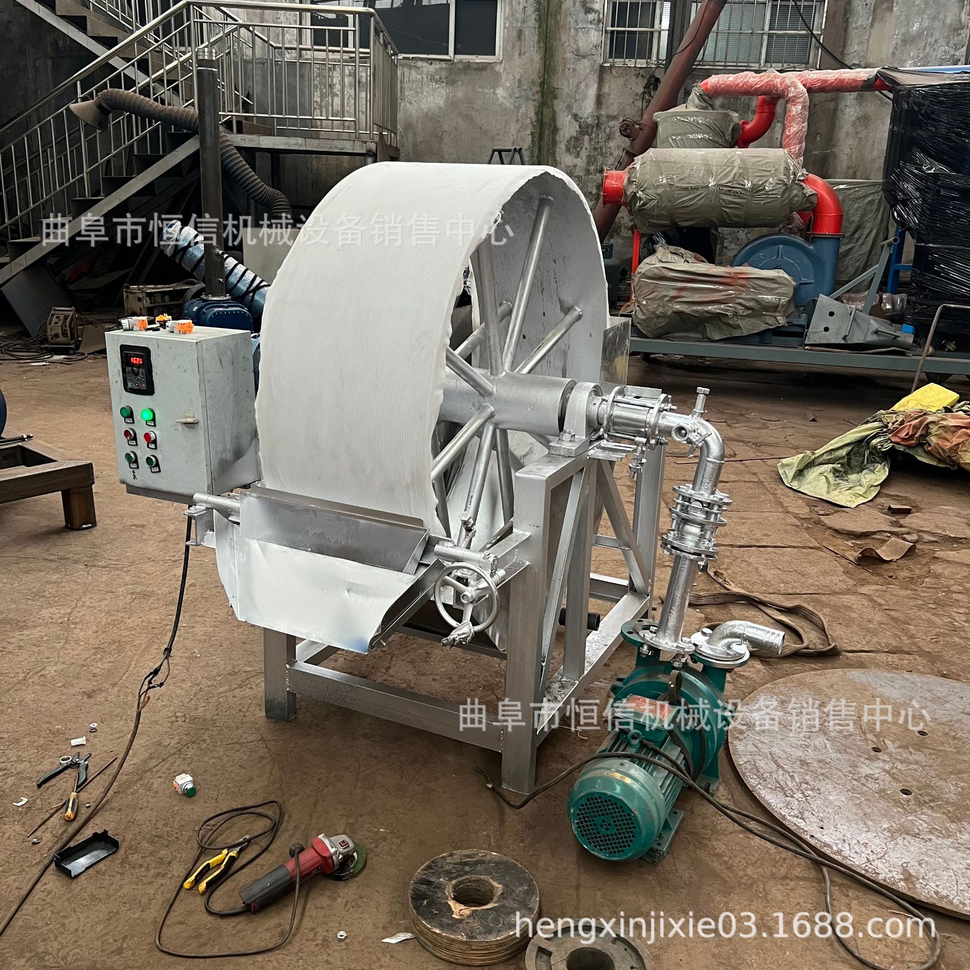 真空转股式土豆淀粉脱水机zcjb 一机多用型豌豆绿豆淀粉脱水机