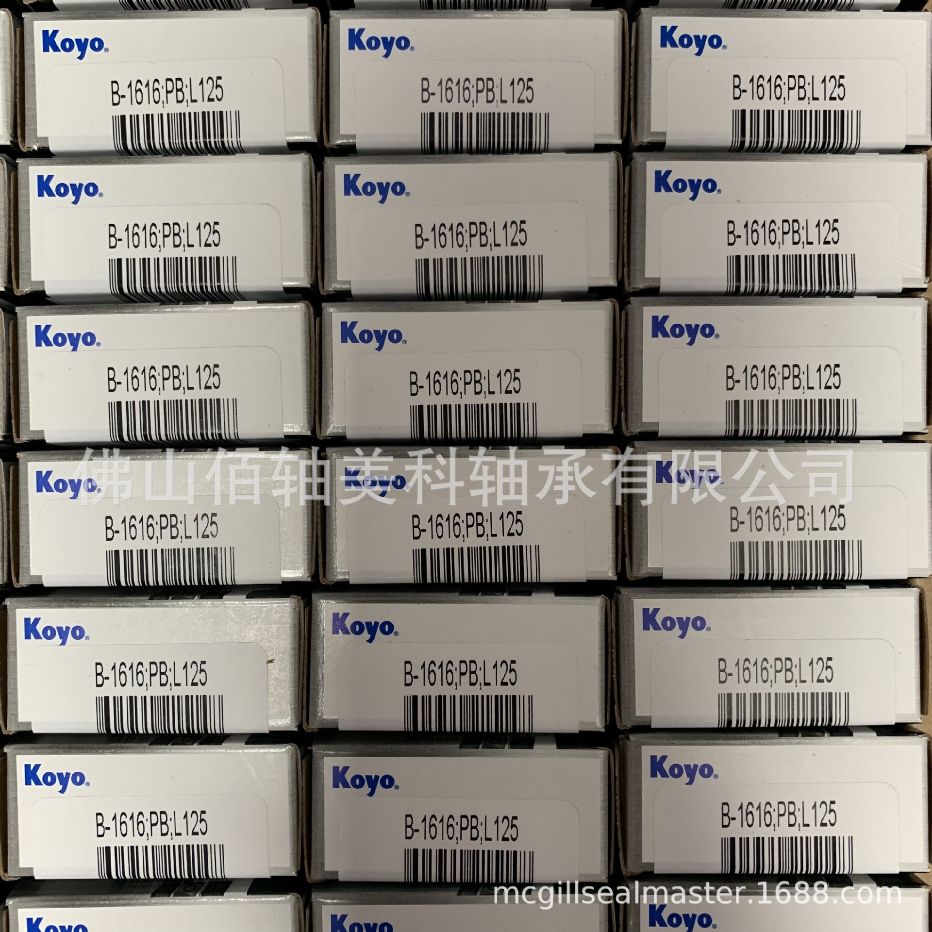 KOYO尖头满滚针轴承 B-1610 M-16101;PB;L125 原美国TORRINGTON