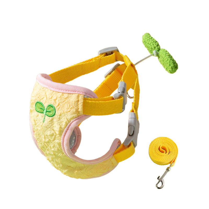 Nuevos perros salen, flores coloridas, mecedoras, correas para el pecho tipo chaleco, correa para gatos, cuerda para pasear a los perros