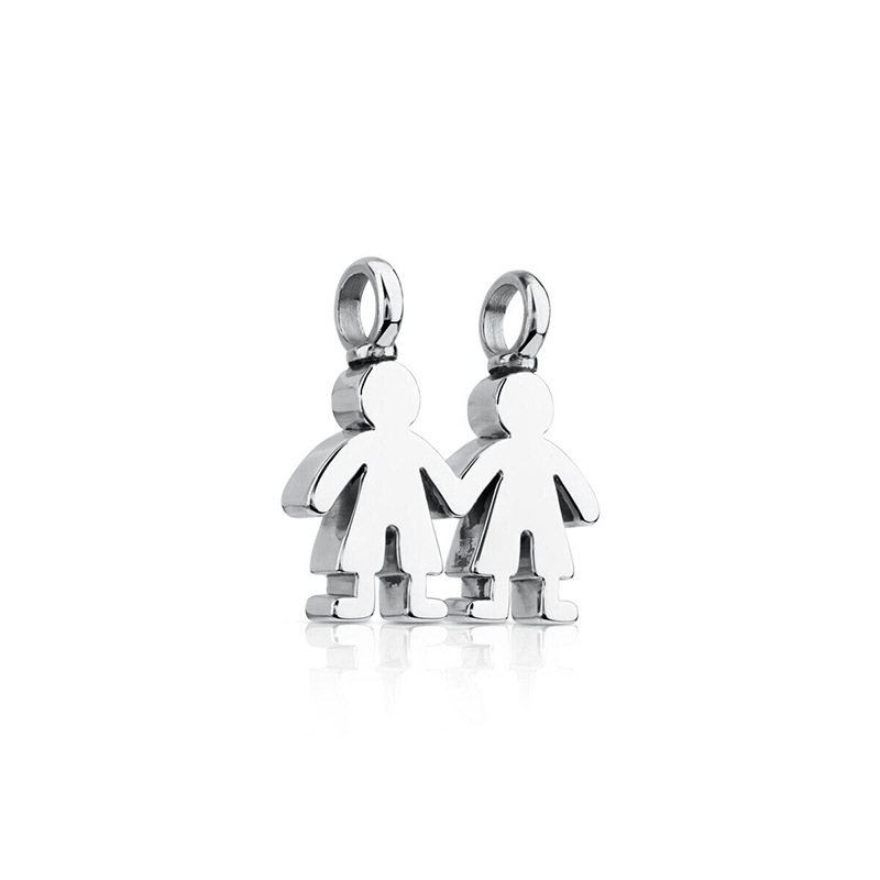 Cute Cartoon Character Doll Sterling Silver Charms display picture 20