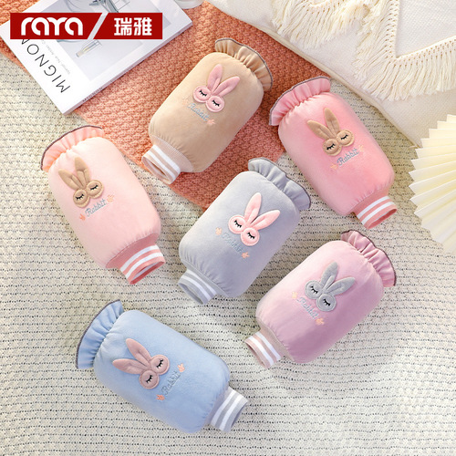 New Korean style anti-fouling women's autumn and winter sleeves cartoon velvet short student sleeves adult street stall sleeves wholesale