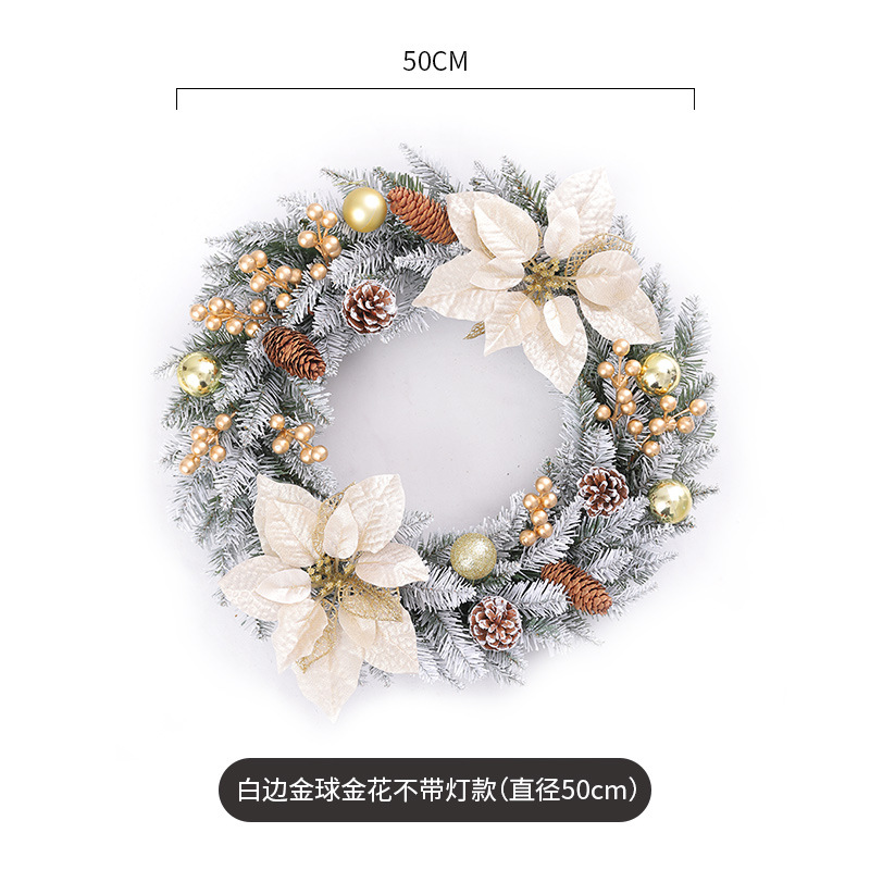 Amazon transfronteriza nueva guirnalda de Navidad 40/50/60cm Garland lugar de Decoración Accesorios guirnalda decoraciones