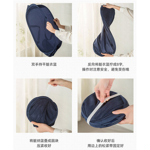 Cross-border dirty clothes basket bathroom classified laundry basket large dirty clothes storage basket foldable dirty clothes basket dirty clothes basket