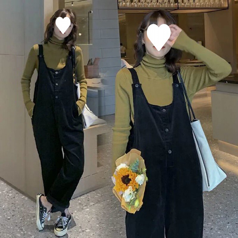 妊婦の背もたれのズボンの春秋服の妊婦のズボンの外は潮のお母さんのファッションの新型の大きいサイズのゆったりしている秋冬のタイプの2つのセットを着ます。|undefined