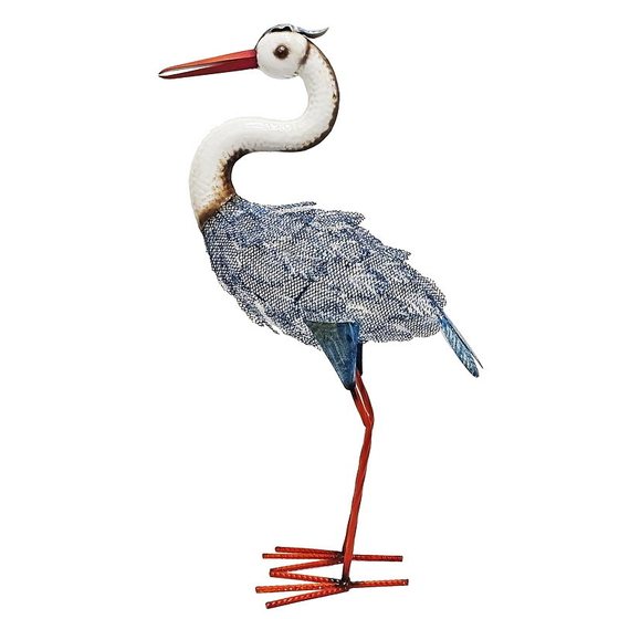 Garden Metal Ornaments Scenic Area Layout Artificial Crane Sculpture Screen Printing New Chinese Style Outdoor Landscape Decoration Crafts