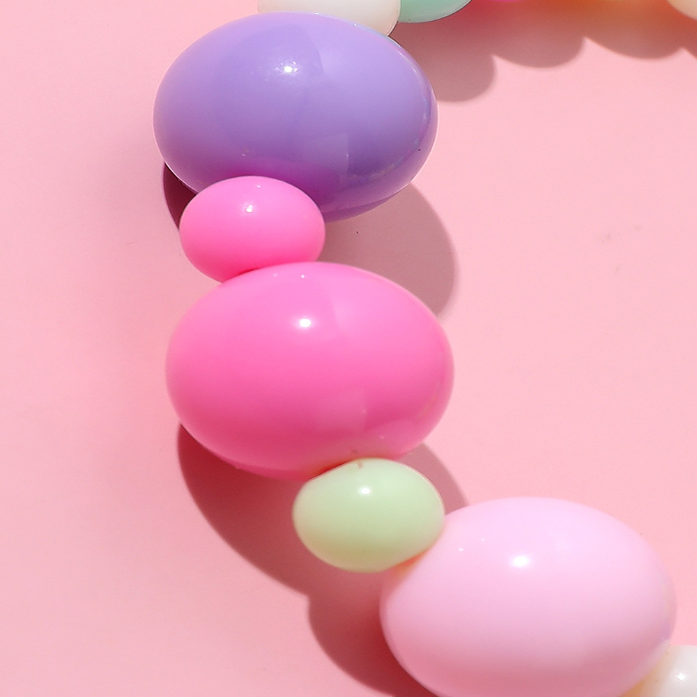 Dwarf Seahorse Acrylic Handmade Beaded Earring Ring Bracelet Three-Piece set